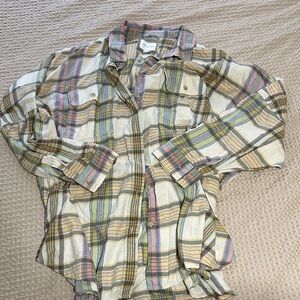 American Eagle Outfitters Multicolor Plaid Shirt